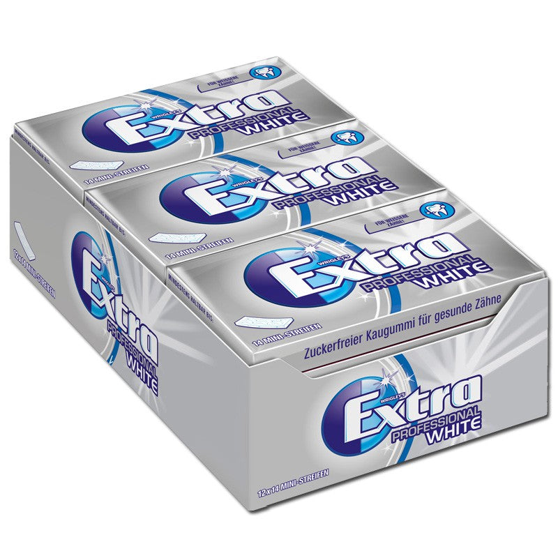 Wrigleys Extra Professional White Streifen 12 Packungen