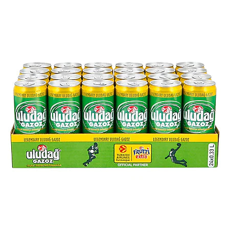 Uludag Gazoz Limonade 0,33 Liter Dose, 24er Pack