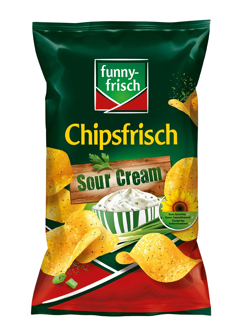 funny-frisch Chipsfrisch Sour Cream 10er Pack