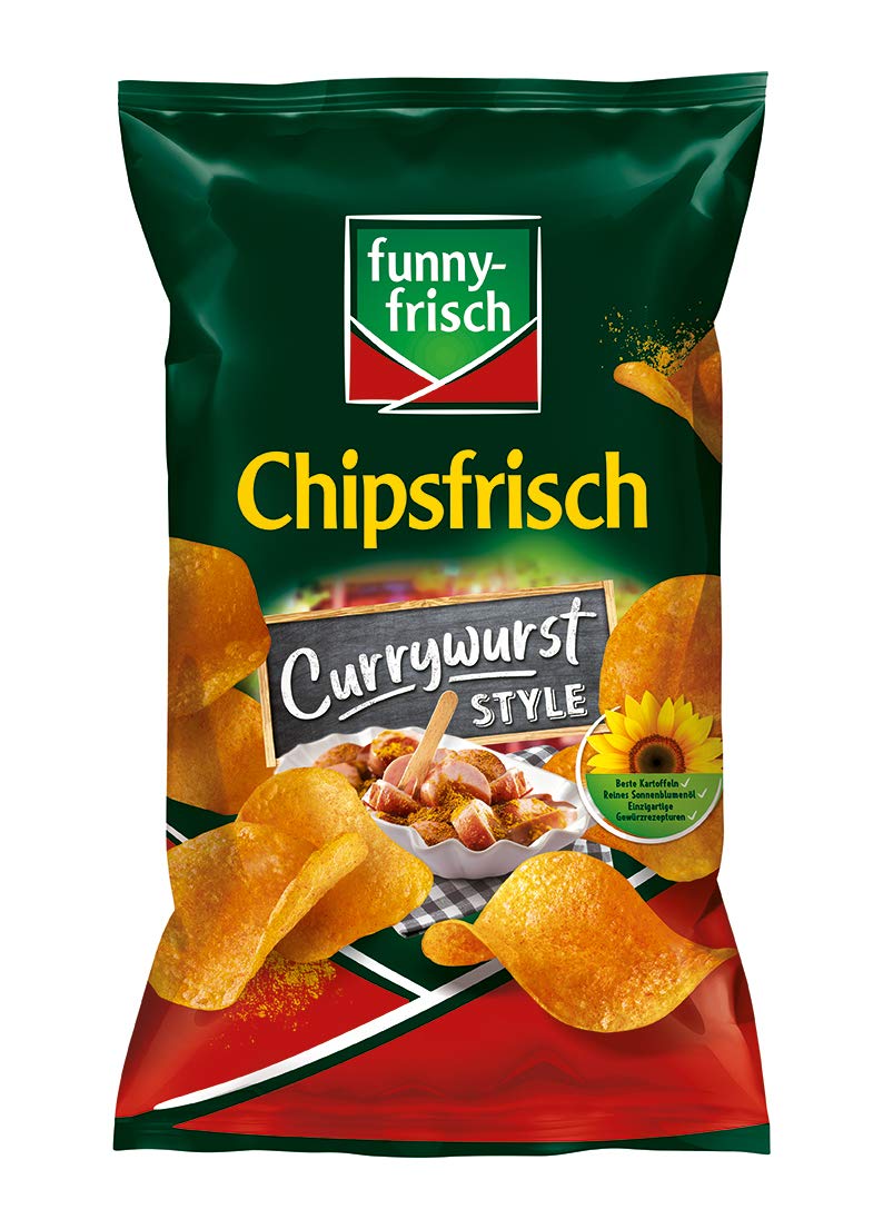 funny-frisch Chipsfrisch Currywurst Style, 10er Pack