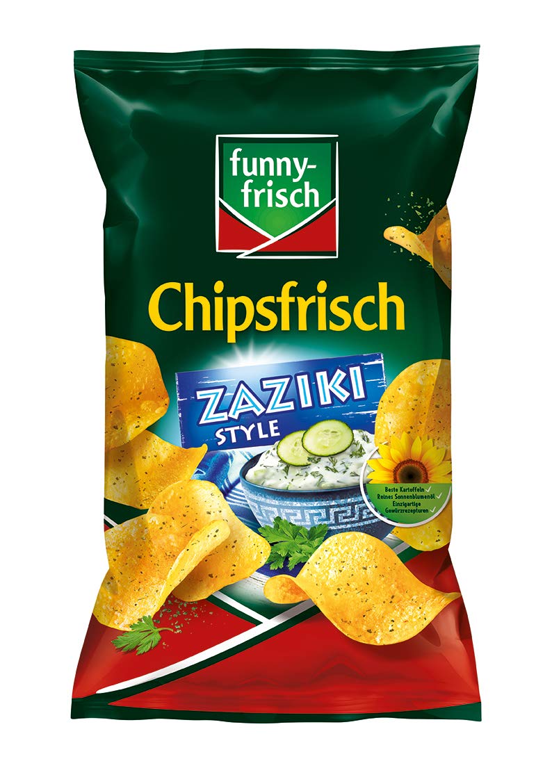 funny-frisch Chipsfrisch Zaziki Style, 10er Pack