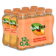 Lade das Bild in den Galerie-Viewer, Fuze Tea Pfirsich, EINWEG Flasche (12 x 400 ml)
