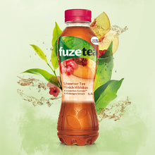 Lade das Bild in den Galerie-Viewer, Fuze Tea Pfirsich Hibiskus, EINWEG Flasche (12 x 400 ml)
