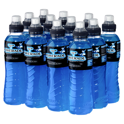 Powerade Sports Mountain Blast Isotonisches Elektrolytegetränk 12 x 0,5 l Flaschen