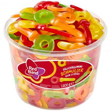 Lade das Bild in den Galerie-Viewer, Red Band Fruchtgummi Schnuller 100 Portionen (1,2 kg)
